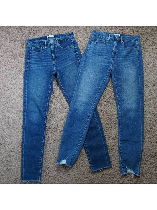 Ann Taylor Loft Denim - Lot of 2 Ann Taylor Loft Jean Womens 26/2 Skinny & High Waist Denim Stretch